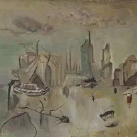نقاشی روی بوم قدیمی|تابلو، نقاشی، عکس|تهران, شهرآرا|دیوار