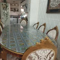 میز نهارخوری ۸نفره همراه با مبلمان