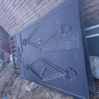 درب بزرگ و سنگین  حیاط یا گاراژ فلزی|مصالح و تجهیزات ساختمان|بناب, |دیوار