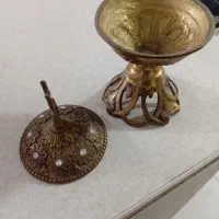 دوعدد قندون برنجی اصل