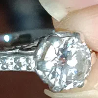 انگشتر الماس پاک اصل آرت دکو1920 با16عددمخراج