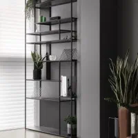 قفسه ، پارتیشن چوب فلز مدرن|کتابخانه، شلف، قفسه‌های دیواری|تهران, پاسداران|دیوار