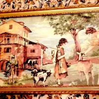 کوبلن تابلو دکوری گوبلن دستباف کادویی قدیمی