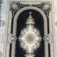 فرش ماشینی ۶متری ۱۲۰۰شانه زمینه سرمه ای(فرش هنرمند|فرش|تبریز, |دیوار