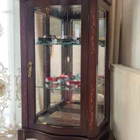 ویترین  بوفه چوبی  معرق