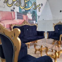 ۷نفره نیمه استیل کسری|مبلمان خانگی و میز عسلی|قم, امامزاده ابراهیم|دیوار