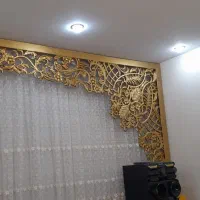 قاب پرده چوبی منبت کاری اندازه ۲۷۰ چوب اصل|پرده، رانر، رومیزی|نظرآباد, نظرآباد|دیوار