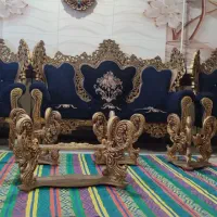 مبل ۷نفره،کتیبه ۳متری،ساعت و ۳میزوگل میز