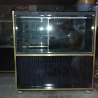 ویترین دوطبقه شیشه|بوفه، ویترین، کنسول|دهدشت, |دیوار