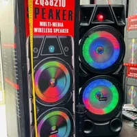 اسپیکر بلوتوثی چمدانی 16 اینچ دو باند مدل ZQS-8210|پخش‌کننده همراه|شیراز, تحویلی|دیوار