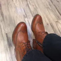 نیم بوت چرم دستدوز برند کرمانی