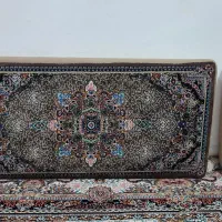 فرش و پشتی طرح ابریشم گردویی