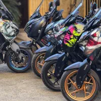 طراحی و تولید استیکر ژله ای انواع موتورسیکلت