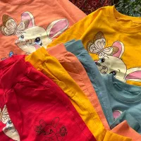 ست بلوز شلوار پنبه دخترانه گالری پوشاک مهراب|کفش و لباس بچه|کرمانشاه, |دیوار