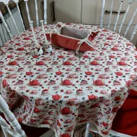 رومیزی های کتان کجراه فلامنت  ضدلک