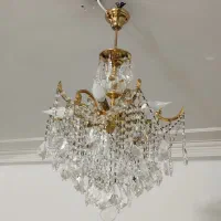 لوستر طلایی 9شاخه دوقلو