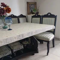 مبل ۹ نفره و نهار خوری ۸ نفره با ویترین|مبلمان خانگی و میز عسلی|تهران, شهرک چیتگر|دیوار