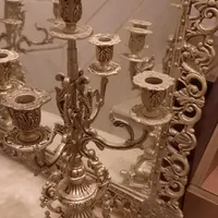 آینه و شمعدان با روکش نقره|آینه|اراک, |دیوار