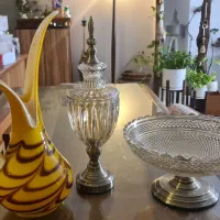 گلدان آبگینه زرد قهوه ای دیوارکوب رومیزی مکرومه|صنایع دستی و سایر لوازم تزئینی|تهران, کوهک|دیوار