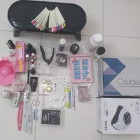تمام وسایل ناخن کاری .سوهان برقی.یووی.لاک