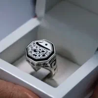 انگشتر نقره حکاکی یا مهدی خاص