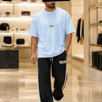 ست تیشرت شلوارمردانه کنف پنبه گلکسی سه روز 30%off
