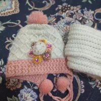 شال گردن و کلاه بچگانه