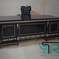 میز فرانسوی چپندر نانو عصایی دیپلمات چوب راش|دفتر کار|اصفهان, باغ فردوس|دیوار