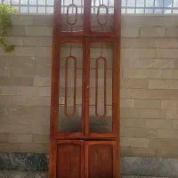 درب و چارچوب تمام چوب بوفه دیواری