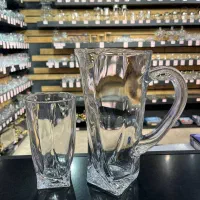 پارچ ولیوان کوادرو چین-بلورکریستال مدرن