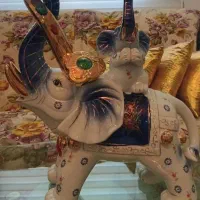 مجسمه فیل کوچک وبزرگ