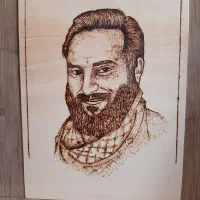 طراحی چهره به روش سوخته نگاری