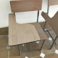 صندلی دسته دار فلزی چوبی روکش دار ۴۰ عدد