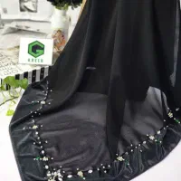 روسری مجلسی جواهر دوزی در طرح های مختلف