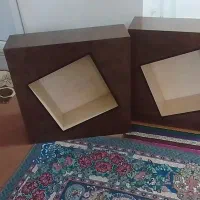 دوعدد بوفه دیواری چوبی دکوری نو بدونه استفاده