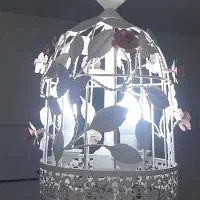 لوستر  طرح قفس