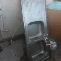 سینگ دوقلو کامل با شیر اب وسیفون