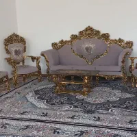 مبل سلطنتی ۹نفره چوب راش|مبلمان خانگی و میز عسلی|بروجرد, |دیوار