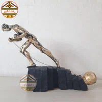 مجسمه دکوری گوی تلاش مشکی طلایی|مجسمه، تندیس، ماکت|تهران, شهران شمالی|دیوار