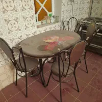میزناهارخورشکیل باچهارعددصندلی|میز و صندلی غذاخوری|قم, بلوار امین و ساحلی|دیوار