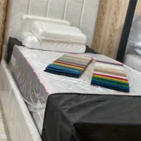 تخت دونفره تمام پارچه ای|تخت و سرویس خواب|چهاردانگه (تهران), |دیوار