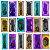 آینه قدی(بک لایت،رینگ لایت،فلزی)باطرح و ابعادمختلف