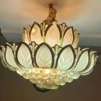 لوستر خورشیدی بزرگ|لوستر و چراغ آویز|تهران, دستغیب|دیوار