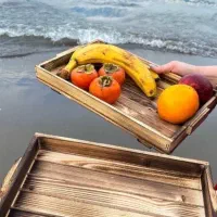 سینی چوبی دوتیکه حراج