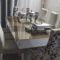مبل ۷ نفره با میز ناهار خوری ۸ نفره ست|مبلمان خانگی و میز عسلی|اصفهان, شهرستان|دیوار