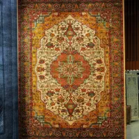 فرش شاهپرک تهران 1200شانه طلاکوب ۱۲۳