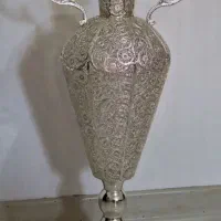 گلدان مسی آبکاری نقره