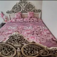 سرویس چوب تخت خواب تاج دار