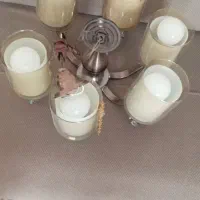 لوستر پنج لامپی وصل نشده