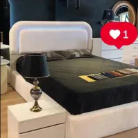 تخت  با نور پردازی خاص مدرن لوکس سرویس خواب